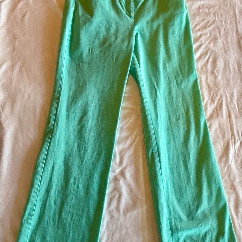 Lily Pulitzer Aqua Wide-Leg Pants